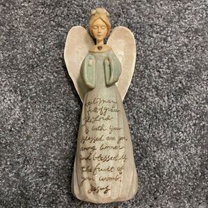 Enesco Foundations Angel Hail Mary Figurine Statue 2002 Karen H